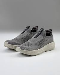 Grey Slip-On Mesh Sneakers